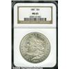 Image 1 : 1881 $1 MS65 NGC. Lustrous silver-gray surfaces e