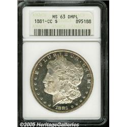 1881-CC $1 MS63 Deep Mirror Prooflike ANACS. Well