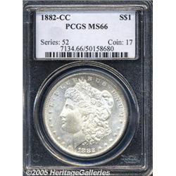 1882-CC $1 MS66 PCGS. This gorgeous Carson City i