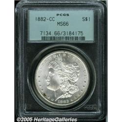 1882-CC $1 MS66 PCGS. Well struck up on the desig