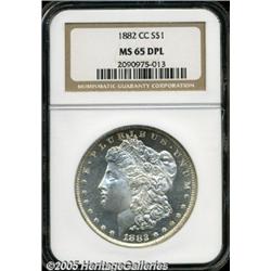 1882-CC $1 MS65 Deep Mirror Prooflike NGC. An imp