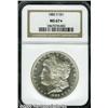Image 1 : 1882-S $1 MS67 NGC. The cheek is immaculate on 18