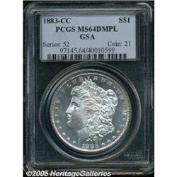 1883-CC $1 MS64 Deep Mirror Prooflike PCGS. Ex: G