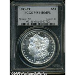 1883-CC $1 MS64 Deep Mirror Prooflike PCGS. The i