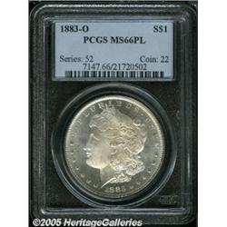 1883-O $1 MS66 Prooflike PCGS. This is a very fla
