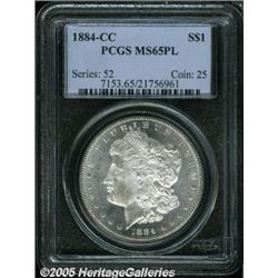 1884-CC $1 MS65 Prooflike PCGS. Fully and intrica
