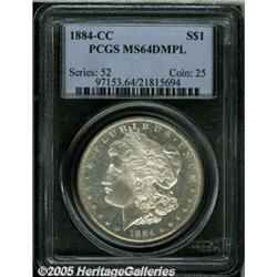 1884-CC $1 MS64 Deep Mirror Prooflike PCGS. The n