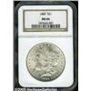 Image 1 : 1885 $1 MS66 NGC. Silver-gray surfaces are highly