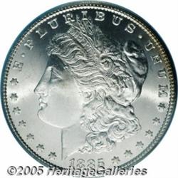 1885-CC $1 MS67 PCGS. Just 228,000 examples of th