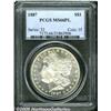 Image 1 : 1887 $1 MS66 Prooflike PCGS. Mirrored fields offe