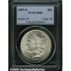 1887-O $1 MS65 PCGS. A lovely Gem with frosty sil