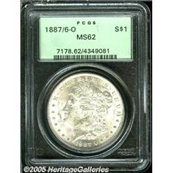 1887/6-O $1 MS62 PCGS. VAM-3. A Top 100 Variety. 