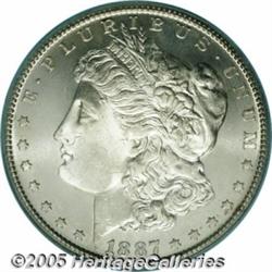 1887-S $1 MS65 PCGS. A visually impressive Gem ex