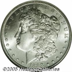 1888-S $1 MS65 NGC. Only 657,000 examples of this