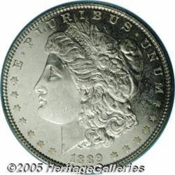 1889 $1 MS65 Deep Mirror Prooflike PCGS. A few hu