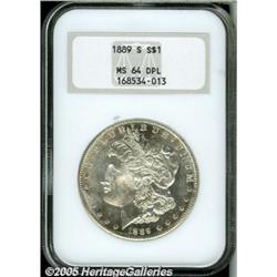 1889-S $1 MS64 Deep Mirror Prooflike NGC. A high 