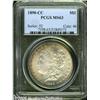 Image 1 : 1890-CC $1 MS63 PCGS. Peripheral golden-brown and