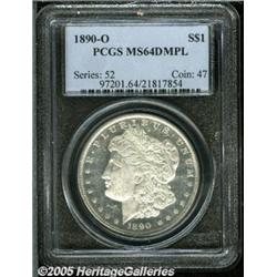 1890-O $1 MS64 Deep Mirror Prooflike PCGS. A bit 