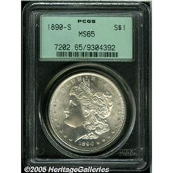 1890-S $1 MS65 PCGS. Sharply struck, untoned, and