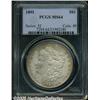 Image 1 : 1891 $1 MS64 PCGS. Peripheral gold-brown and coba