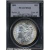 Image 1 : 1891 $1 MS64 PCGS. Bright lustrous surfaces have 