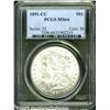 Image 1 : 1891-CC $1 MS64 PCGS. Well struck, with silver-gr
