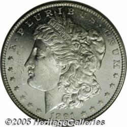 1891-CC $1 MS64 Deep Mirror Prooflike NGC. VAM-3.