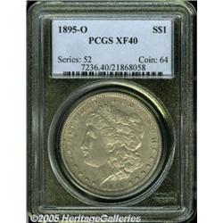 1895-O $1 XF40 PCGS. Luster glimmers from protect