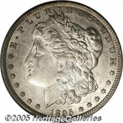 1895-O $1 AU58 NGC. Even though this piece is "o 