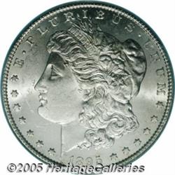 1895-S $1 MS62 PCGS. Fully brilliant with frosty 