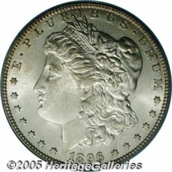 1896-O $1 MS62 PCGS. Brilliant and lustrous with 