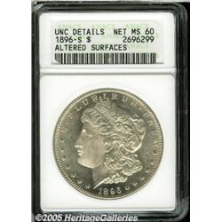 1896-S $1 --Altered Surfaces--ANACS. Unc Details,