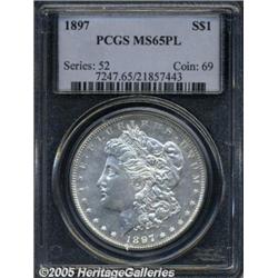 1897 $1 MS65 Prooflike PCGS. The design features 