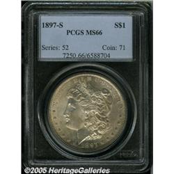1897-S $1 MS66 PCGS. The bright, shimmering mint 