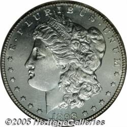 1898-S $1 MS65 Prooflike NGC. A scarce issue wit 