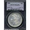 Image 1 : 1899 $1 MS64 Prooflike PCGS. Splotchy light tan p