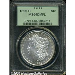 1899-O $1 MS64 Deep Mirror Prooflike PCGS. Bright