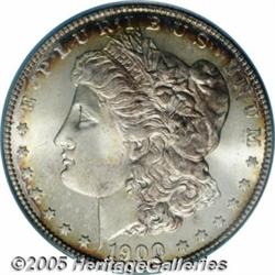 1900-S $1 MS66 PCGS. Attractively toned, this Mor