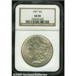1901 $1 AU58 NGC. An impressive example of this f