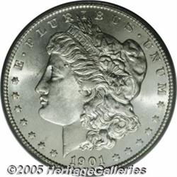 1901-S $1 MS65 PCGS. Relatively common in lower g