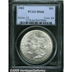 1902 $1 MS66 PCGS. Radiant luster is emitted from