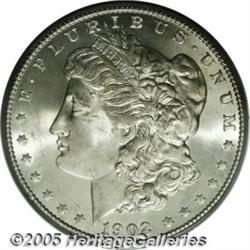 1902-S $1 MS65 PCGS. A brilliant Gem that is soft