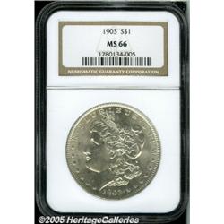 1903 $1 MS66 NGC. This Morgan dollar is essential