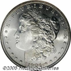 1904-S $1 MS63 NGC. Shimmering, wholly original s