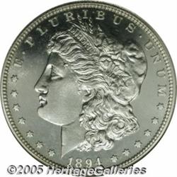 1894 $1 PR66 NGC. Ex: Excalibur Collection. Brill