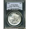 Image 1 : 1921 $1 MS65 PCGS. Brilliant surfaces are adequat