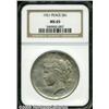 Image 3 : 1921 $1 MS65 NGC. Smoky-gray-gold color bathes un