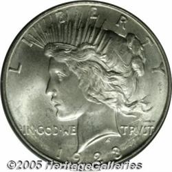 1923-D $1 MS66 PCGS. A stunning frosty-white spec