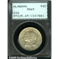 1921 50C Alabama 2x2 MS65 PCGS. An exceptionally 