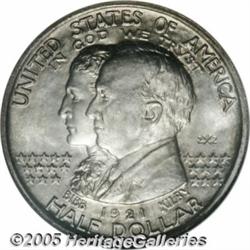 1921 50C Alabama 2x2 MS66 NGC. An unusually clean